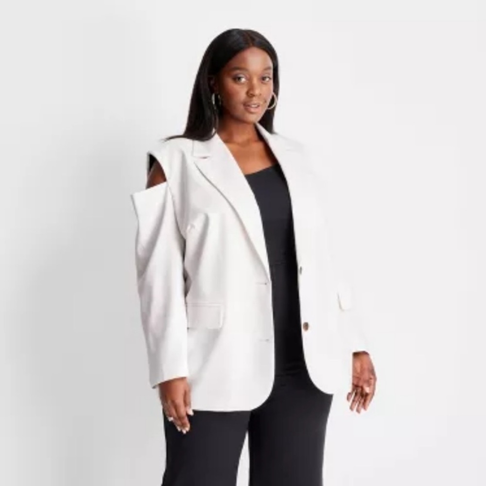 🆕 Future Collective Open Shoulder Oversized Blazer